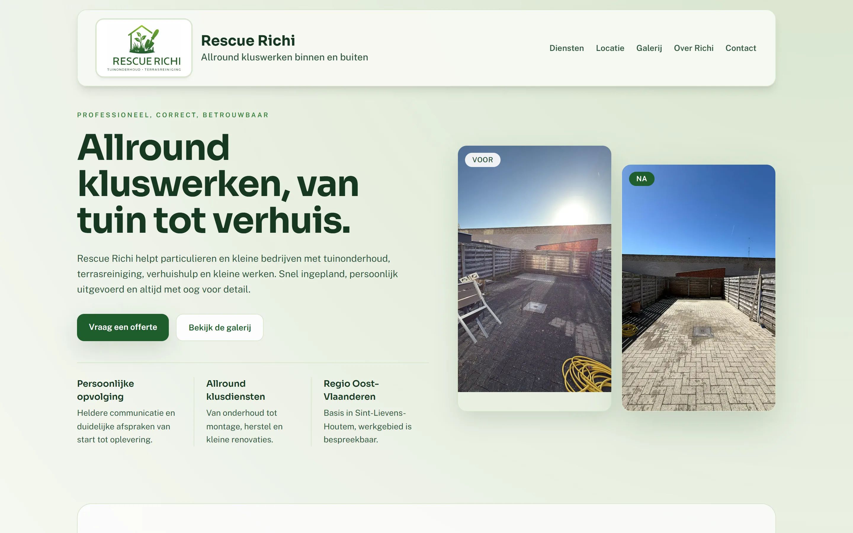 Rescue Richi website screenshot